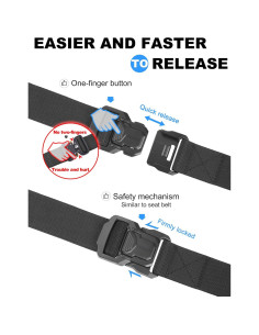 Cinturón Táctico JUKMO Nylon Militar 3.8 cm Hebilla Rápida 2