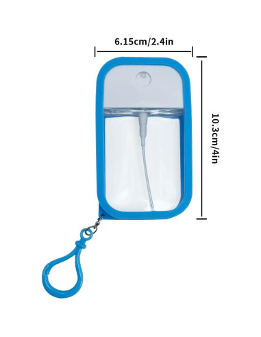 Botellas de Spray Rellenables Zhuohai 38ml Azul - Pack de 2