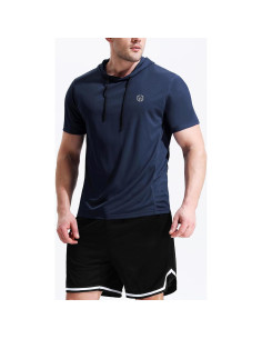 Camiseta Deportiva Neleus Sin Mangas 3X-Large Negro/Gris/Azul 2