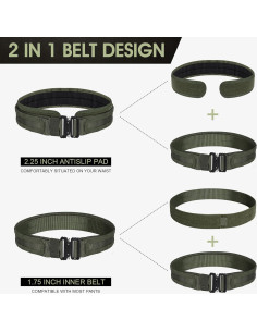 Cinturón Táctico AIKATE 2.0" Exterior y 1.75" Interior 2