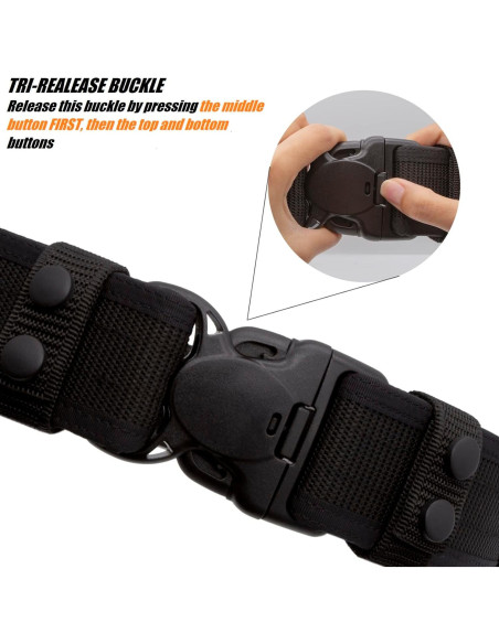 Cinturón de Deber TACNEX 2" Nylon Ajustable Seguridad