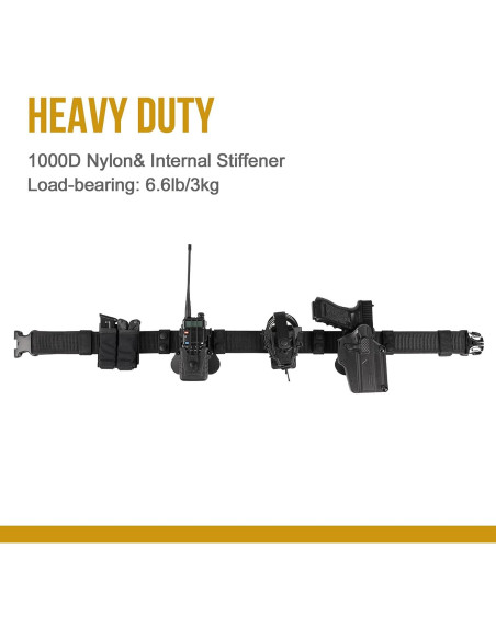 Cinturón de Deber VISMIX 2" Nylon Ajustable Seguridad