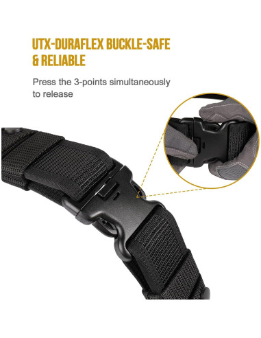 Cinturón de Deber VISMIX 2" Nylon Ajustable Seguridad