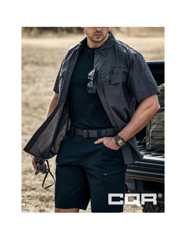 Cinturón Táctico CQR Militar Ajustable Negro EDC