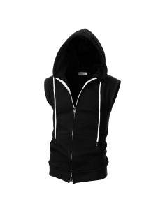 Chaleco Sin Mangas Ohoo DCF011 Ajustado con Capucha