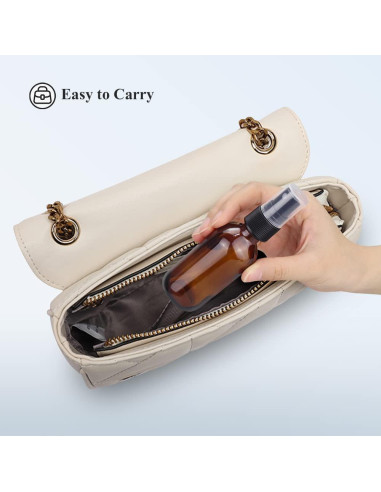 Botellas de Spray de Vidrio Wedama 2 oz Ámbar - Paquete de 16