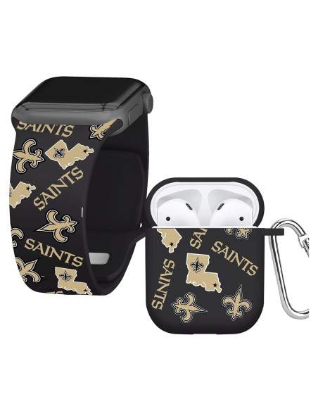 Combo HD Game Time New Orleans Saints para Apple Watch 42-45mm
