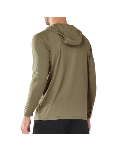 Sudadera con Capucha NORTHYARD UPF 50+ Larga Verde Caqui