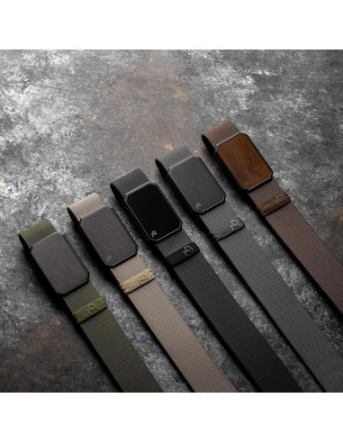 Cinturón Groove Life para hombres, nylon elástico, hebilla magnética