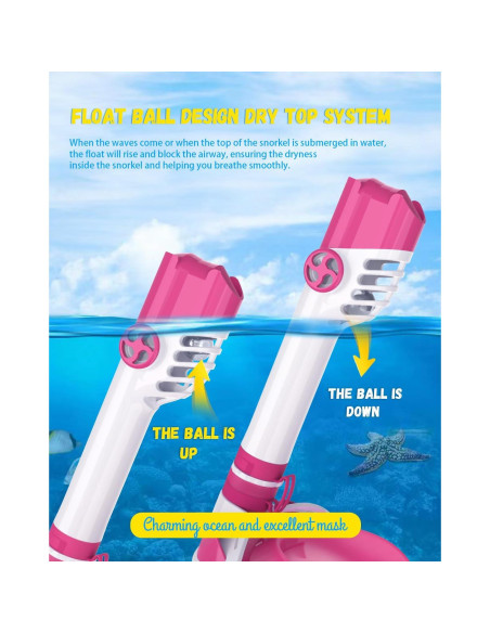 Máscara de Snorkel W WSTOO LGB 180 Antivaho y Segura