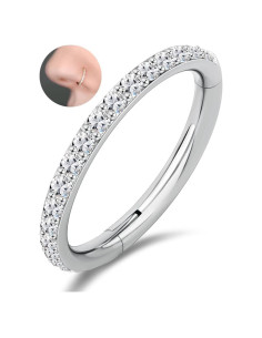 Aro de nariz hipoalergénico HANCAO 16G 6mm Titanio G23