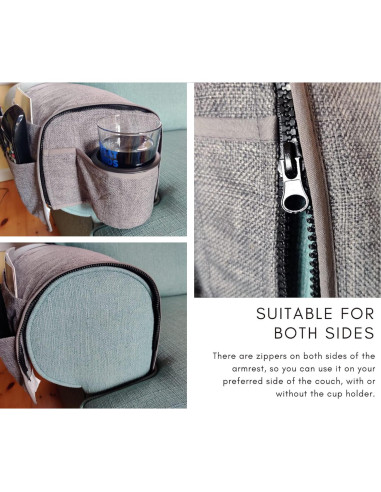 Organizador de Control Remoto CupComfort 8 cm Gris