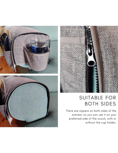 Organizador de Control Remoto CupComfort 8 cm Gris