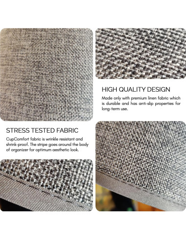 Organizador de Control Remoto CupComfort 8 cm Gris