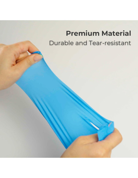 Guantes de Vinilo Sintético Karat Azul y Negro - 1000 Pzas