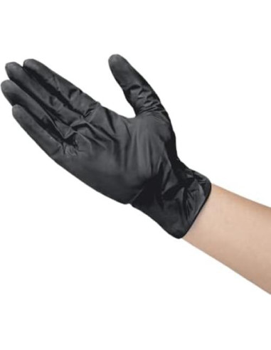 Guantes de Vinilo Sintético Karat Azul y Negro - 1000 Pzas