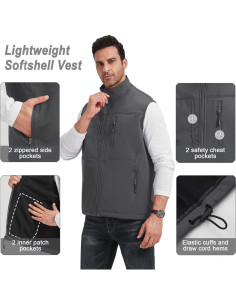 Chaleco Acolchado XinYangNi para Hombres - Impermeable y Ligero 2