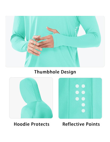 Sudadera con Capucha NORTHYARD UPF 50+ Hombre Azul Lago