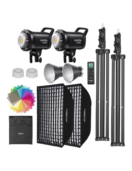 Kit de Luz LED Godox SL60II-D con Softbox y Control Remoto