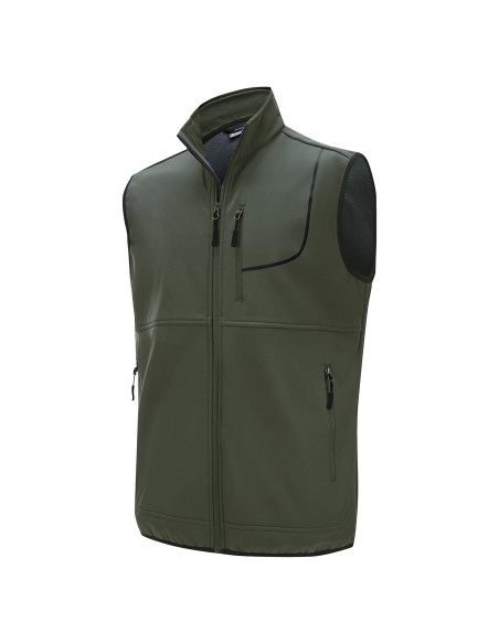 Chaleco de golf Willit para hombre, softshell verde XXL
