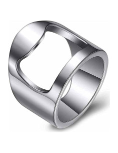 Anillo Abrebotellas VQYSKO Acero Inoxidable Talla 6 a 12