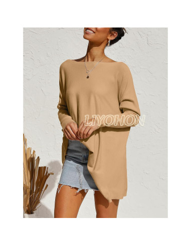 Camiseta Oversized LIYOHON para Mujeres, Túnica Casual