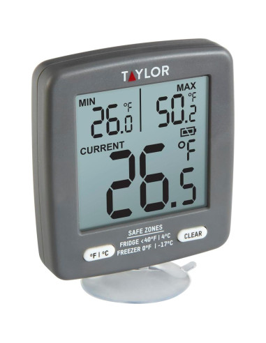 Termómetro Digital para Refrigerador y Congelador Taylor - Pantalla LCD 2"