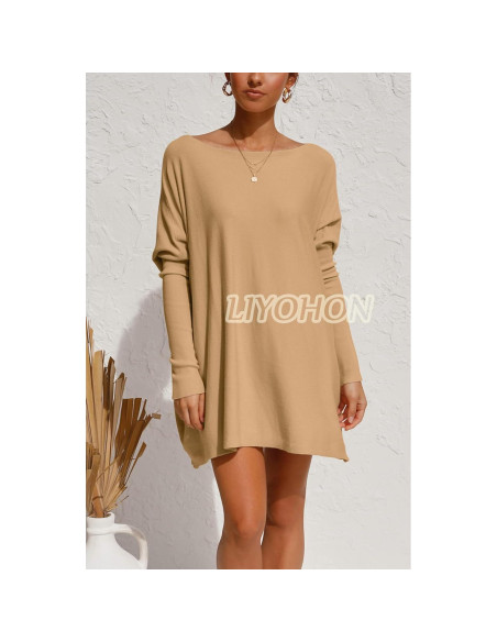 Camiseta Oversized LIYOHON para Mujeres, Túnica Casual