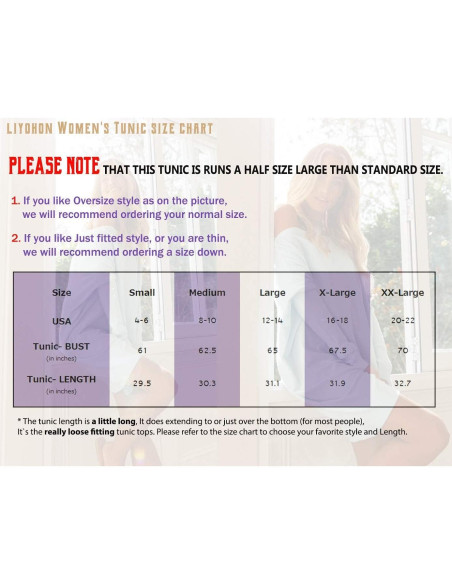 Camiseta Oversized LIYOHON para Mujeres, Túnica Casual