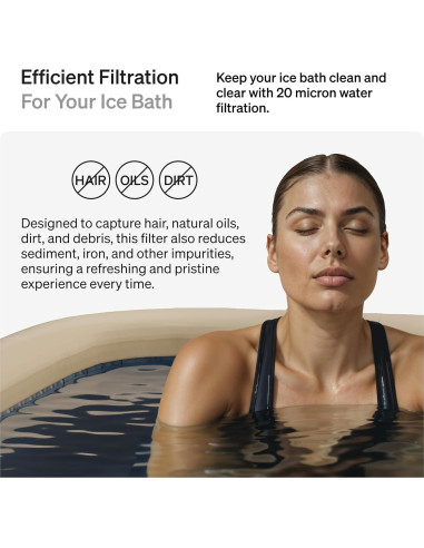 Filtro de agua Submerge Ice Bath 20 micrones paquete de 8