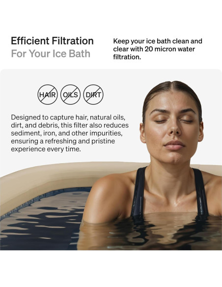 Filtro de agua Submerge Ice Bath 20 micrones paquete de 8