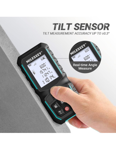 MiLESEEY G2 Medidor Láser 100,58 m con Sensor de Ángulo