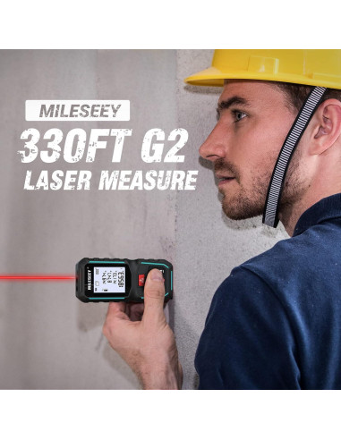 MiLESEEY G2 Medidor Láser 100,58 m con Sensor de Ángulo