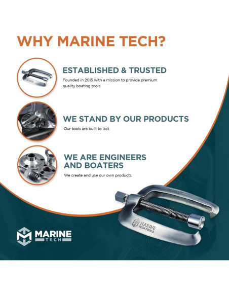 Extractor de Soporte de Dirección Marine Tech 33mm Compatible