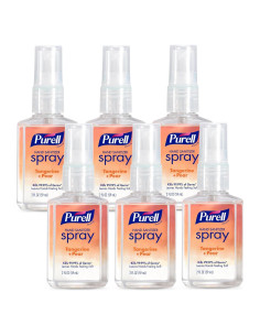 Spray Desinfectante de Manos PURELL 2 oz Aroma Mandarina Pera - Paquete de 6