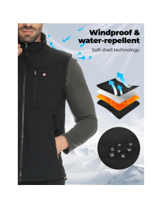 Chaleco Térmico KEMIMOTO Eléctrico para Hombres 10000mAh 2