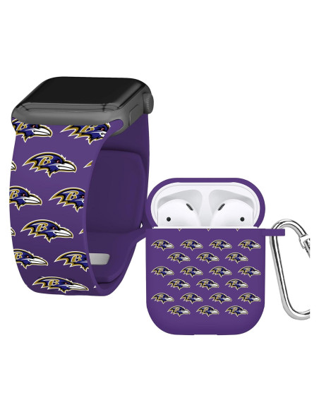 Combo HD Baltimore Ravens Game Time para Apple Watch y AirPods