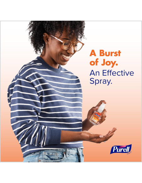 Spray Desinfectante de Manos PURELL 2 oz Aroma Mandarina Pera - Paquete de 6
