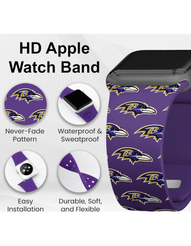 Combo HD Baltimore Ravens Game Time para Apple Watch y AirPods
