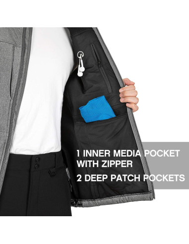 Chaleco de Correr Hombre Outdoor Ventures X-Large 7 Bolsillos