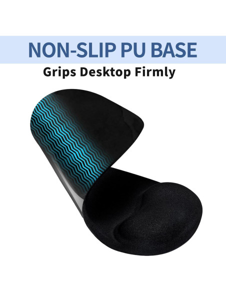 Alfombrilla de Ratón Ergonómica Tharney con Soporte de Gel