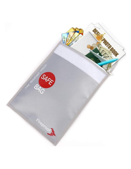 Bolsa Documentos a Prueba de Fuego ISOP 38x28cm Impermeable