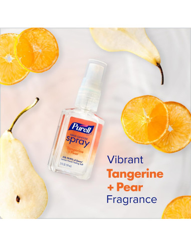 Spray Desinfectante de Manos PURELL 2 oz Aroma Mandarina Pera - Paquete de 6