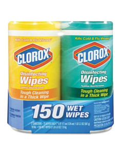 Toallitas Desinfectantes Clorox 2-Pack 150 Toallitas