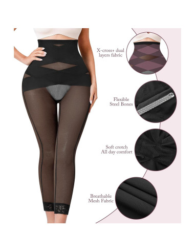 RDSIANE Shapewear Control Abdomen Leggings Levanta Glúteos