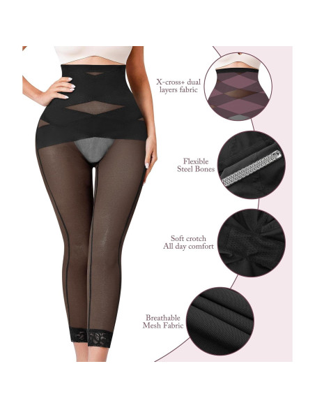 RDSIANE Shapewear Control Abdomen Leggings Levanta Glúteos