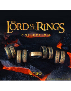 Anillo de Silicona Enso Rings - El Señor de los Anillos - Hoja de la Comarca - Talla 9 2