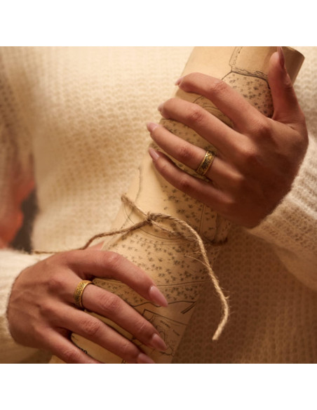Anillo de Silicona Enso Rings - El Señor de los Anillos - Hoja de la Comarca - Talla 9