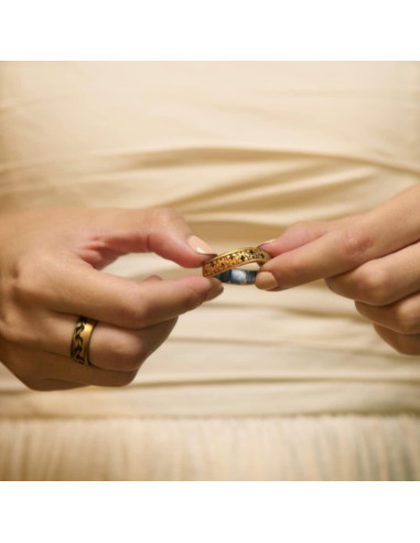 Anillo de Silicona Enso Rings - El Señor de los Anillos - Hoja de la Comarca - Talla 9