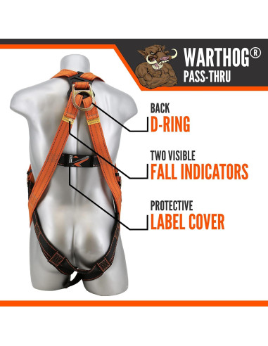 Arnés de Seguridad Warthog Malta Dynamics, Hebillas Ajustables